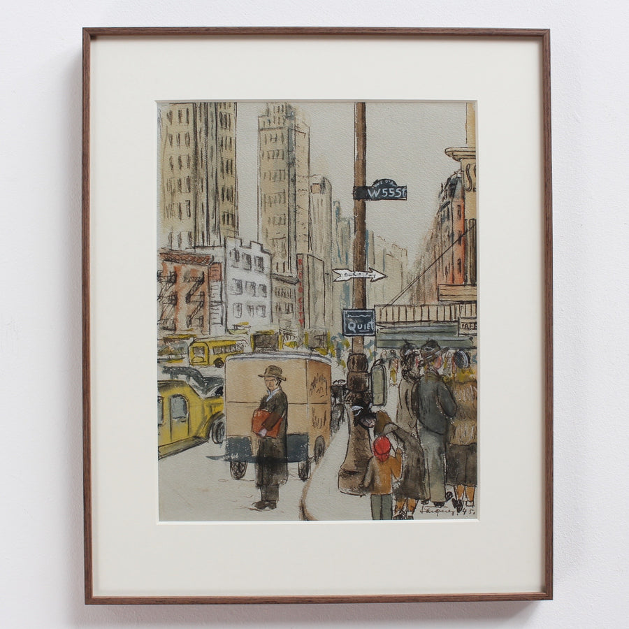 'New York West 55th Street' by Albert Jacquez (1945)