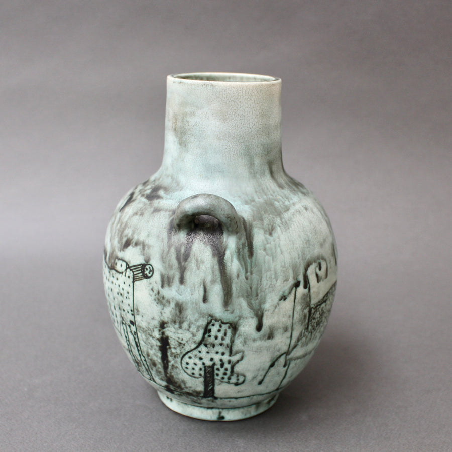 Mid-Century French Ceramic Vase by Jacques Blin (circa 1950s)