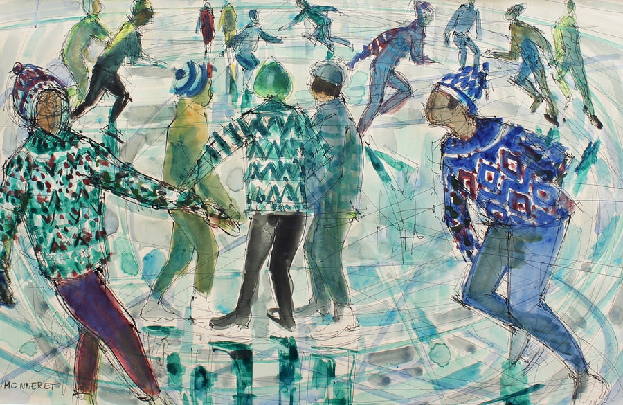 'A Day at the Rink' by Jean Monneret (circa 1970s)