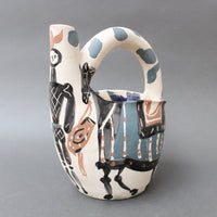 Mid-Century Earthenware Pitcher 'Rider and Horse' (20/300) by Pablo Picasso (1952)