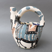 Mid-Century Earthenware Pitcher 'Rider and Horse' (20/300) by Pablo Picasso (1952)