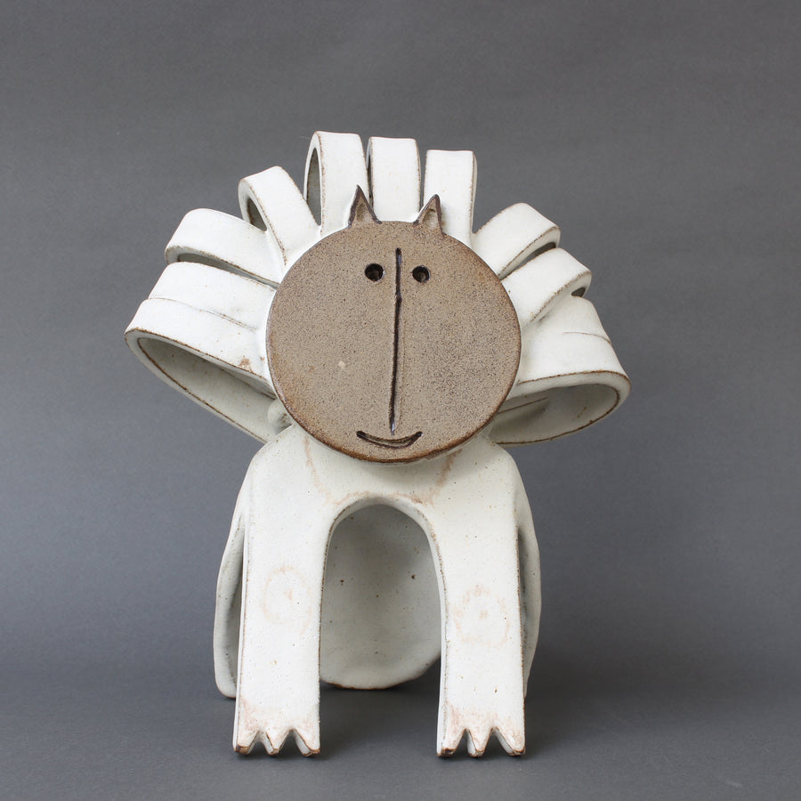 Ceramic Lion Sculpture by Bruno Gambone (circa 1990s)