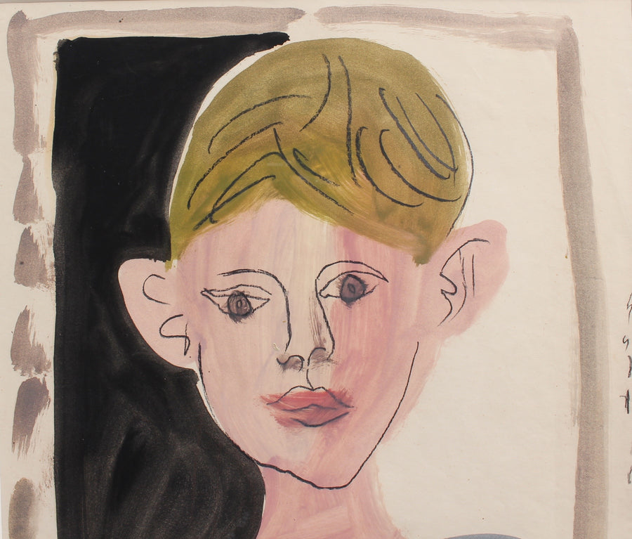 'Portrait of a Young Boy' by Raymond Dèbieve (circa 1960s)