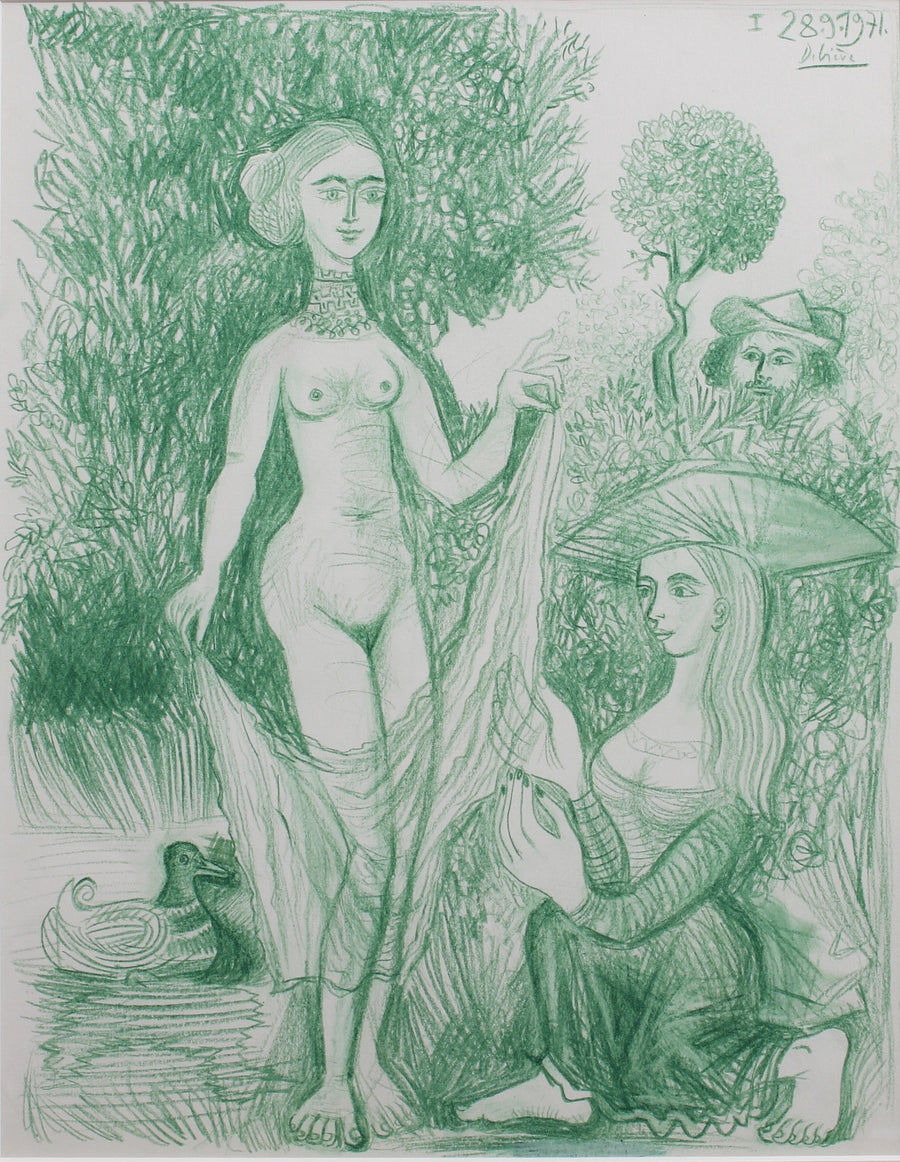 'Nude Woman After Bath' by Raymond Dèbieve (1971)