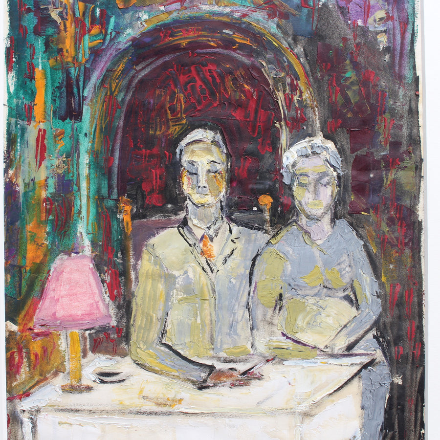 'Portrait of the Owners of the Cheval d'Or Paris' by René Hamiot (1960)