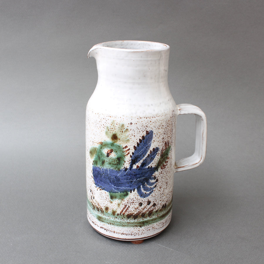 Vintage French Ceramic Pitcher by Michel Barbier (circa 1960s)