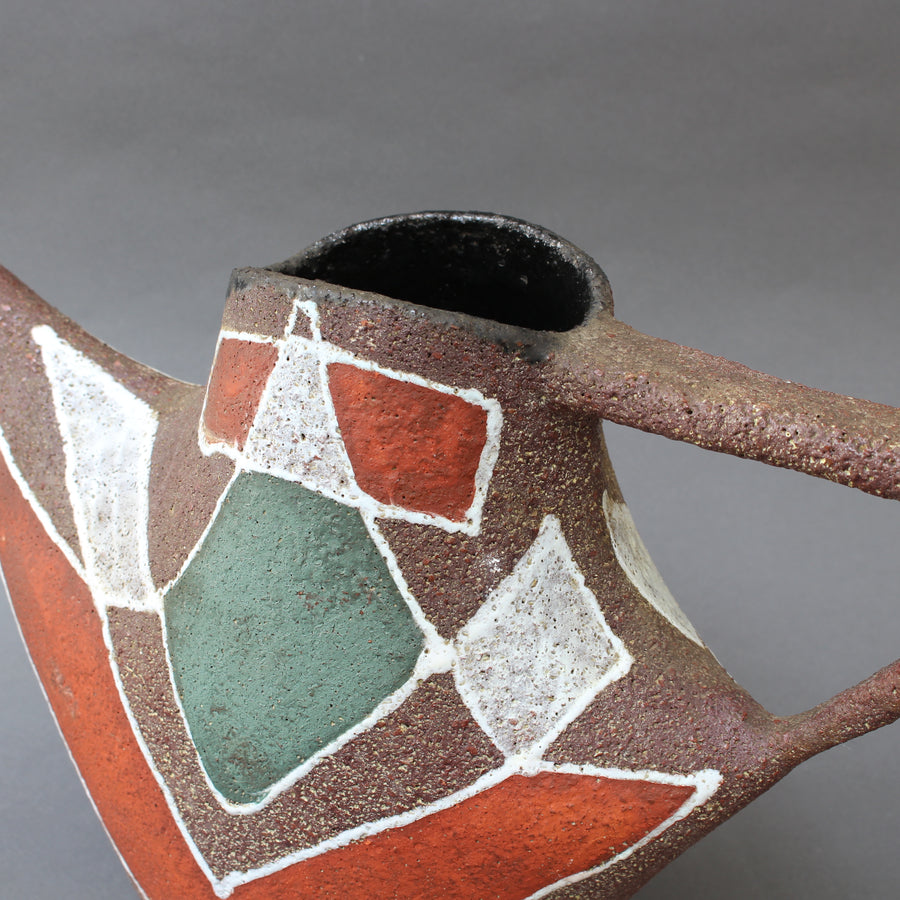 Stylised Mid-Century Ceramic Watering Pot / Vase by Accolay (circa 1950s)