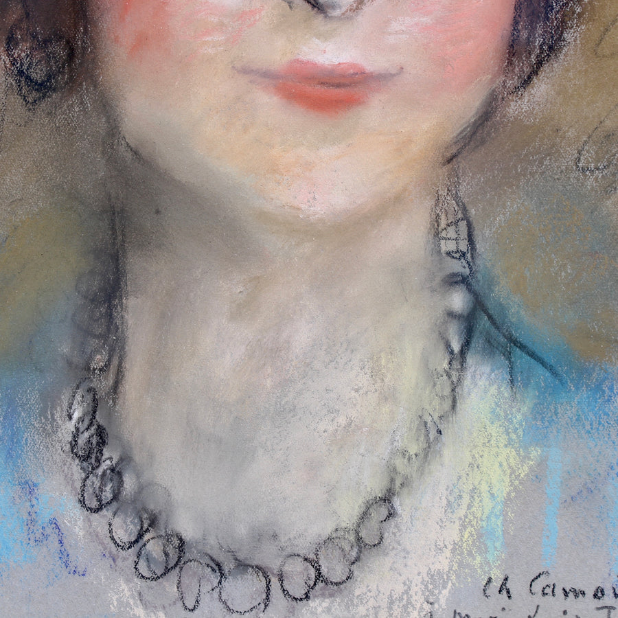 'Portrait of Woman in Pearl Necklace' by Charles Camoin (circa 1920s)