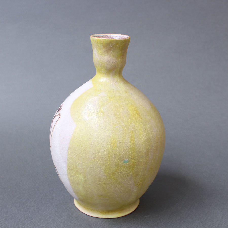 Mid-Century Italian Ceramic Vase by Guido Gambone (circa 1950s)