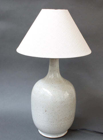 Vintage French Ceramic Table Lamp by Poterie du Soleil (circa 1980s)