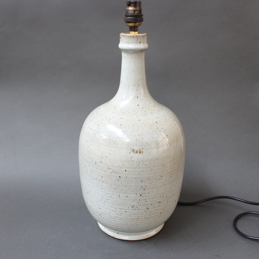Vintage French Ceramic Table Lamp by Poterie du Soleil (circa 1980s)