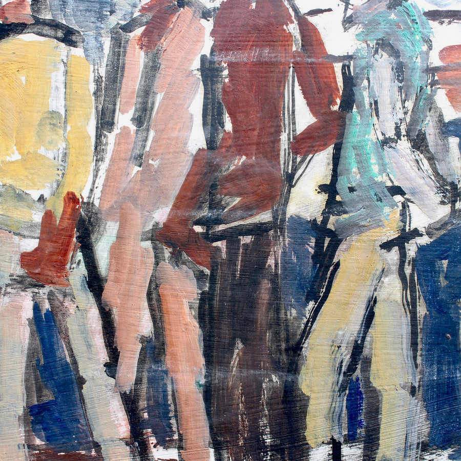 'Men in the Port of Nice' by Alfred Salvignol (1962)