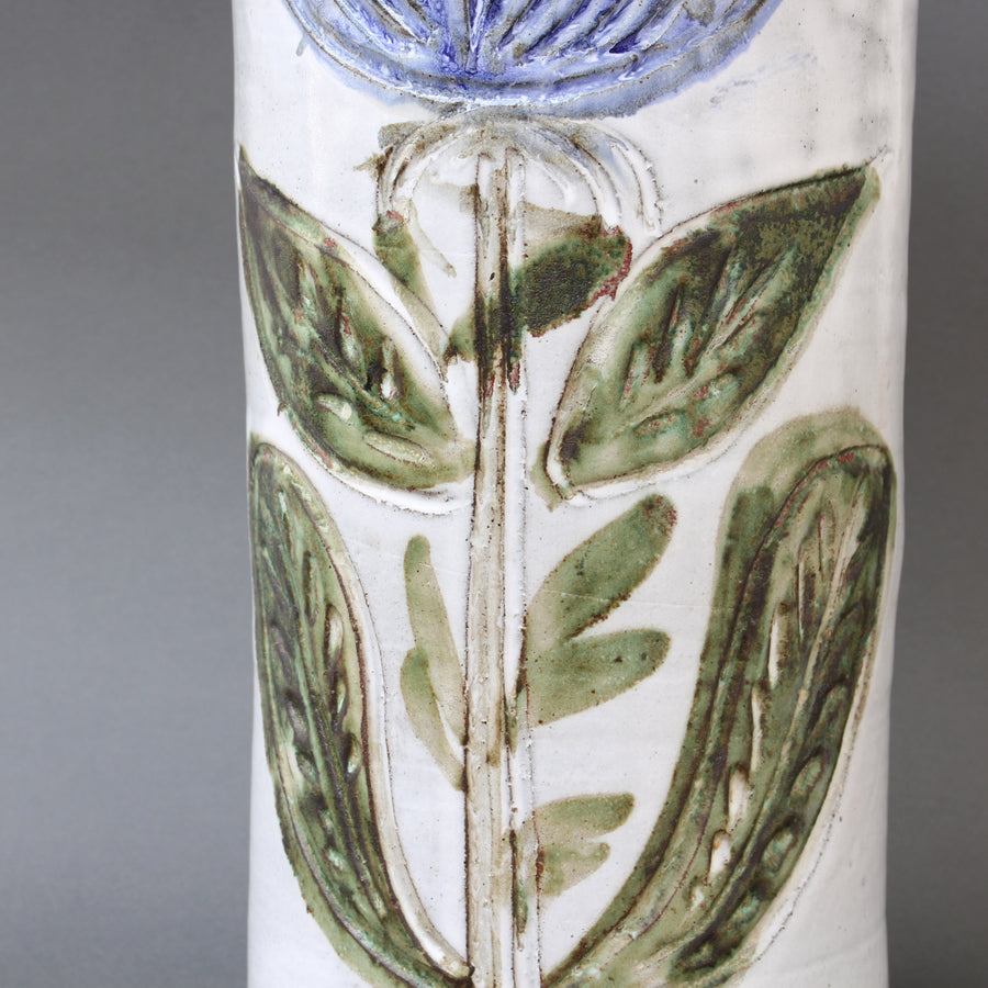 Vintage French Decorative Tall Vase by Albert Thiry (circa 1960s)