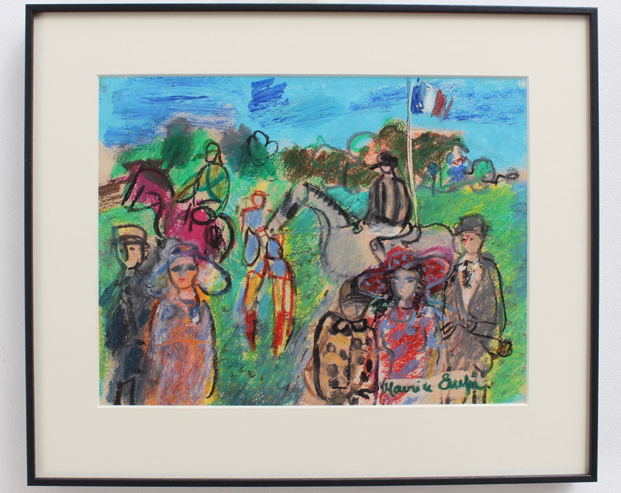 'The Parade Ring at the Races' by Maurice Empi (circa 1970s)