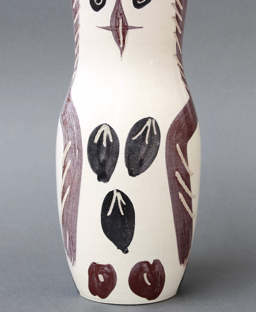 Ceramic Owl Vase (A.R. 135) from the Madoura Pottery by Pablo Picasso (1952)