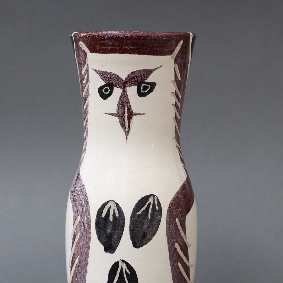 Ceramic Owl Vase (A.R. 135) from the Madoura Pottery by Pablo Picasso (1952)