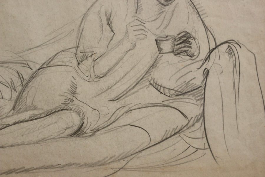 'Portrait of Woman on a Settee' by Guillaume Dulac (circa 1920s)