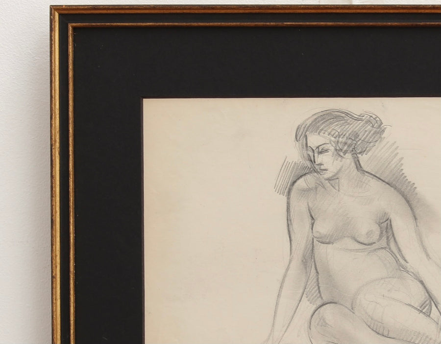 'Portrait of Seated Nude' by Guillaume Dulac (circa 1920s)
