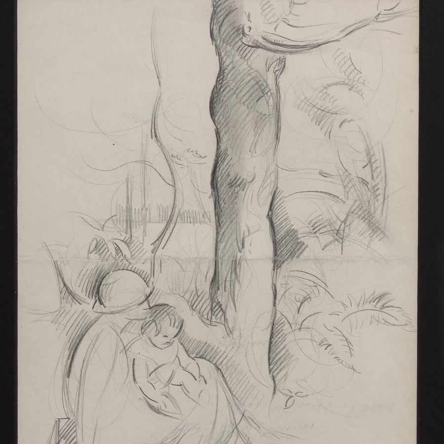 'Mother with Child Under a Tree' by Guillaume Dulac (circa 1920s)