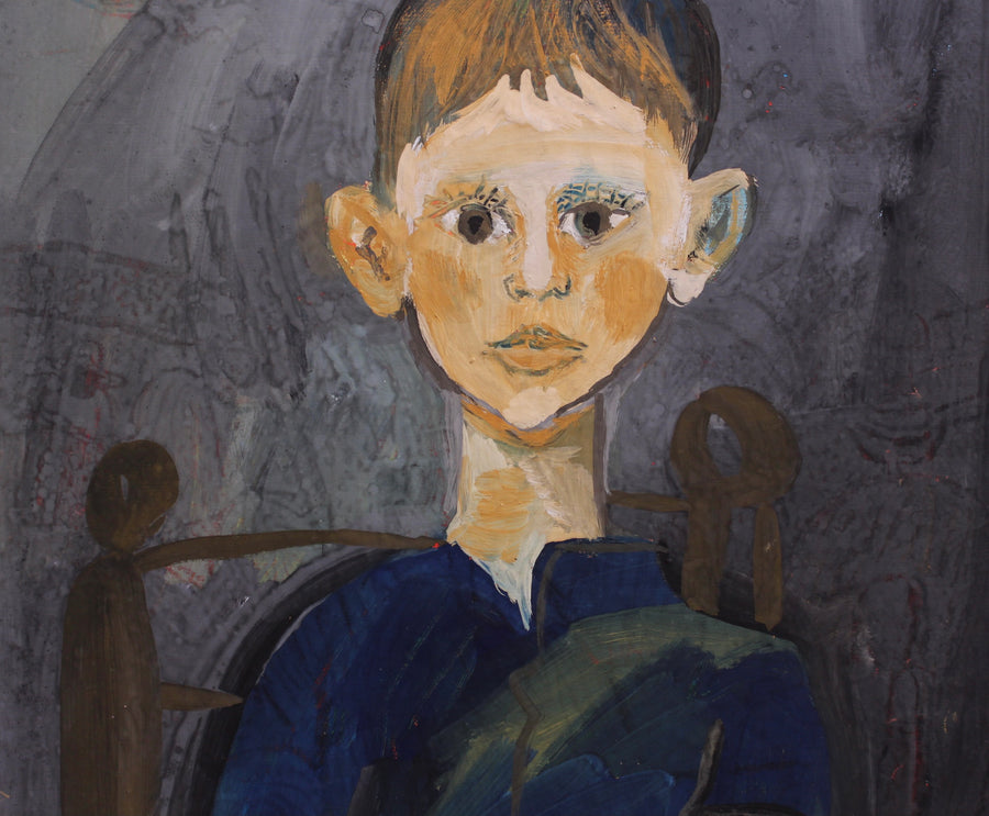 'Portrait of Boy in a Chair' by Raymond Debiève (circa 1960s)