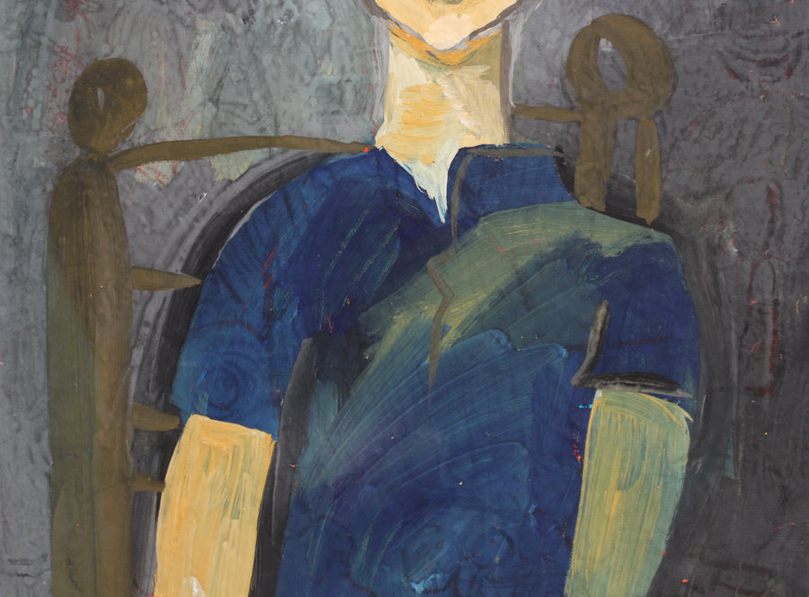 'Portrait of Boy in a Chair' by Raymond Debiève (circa 1960s)