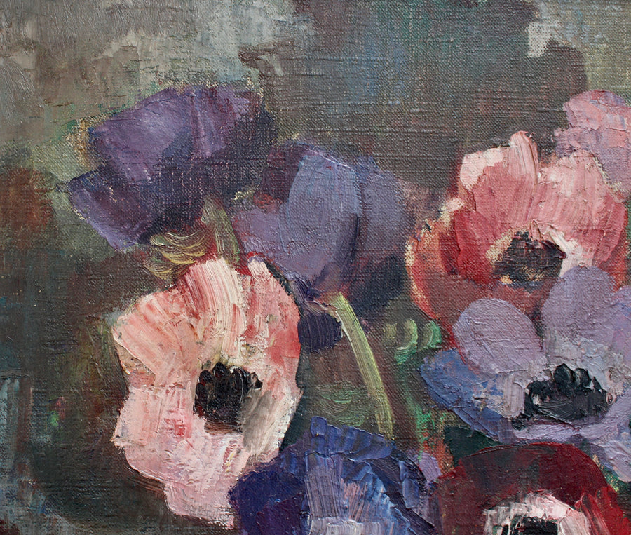 'Still Life with Anemones in Pitcher', French School (circa 1930s)