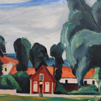 'Boats on a Pond' by Charles Kvapil (circa 1930s)