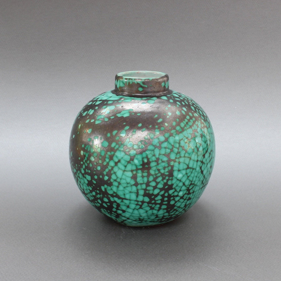 Round Ceramic Vase by Primavera (Circa 1930s)