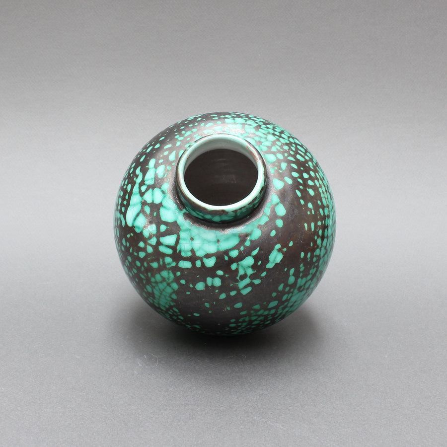Round Ceramic Vase by Primavera (Circa 1930s)