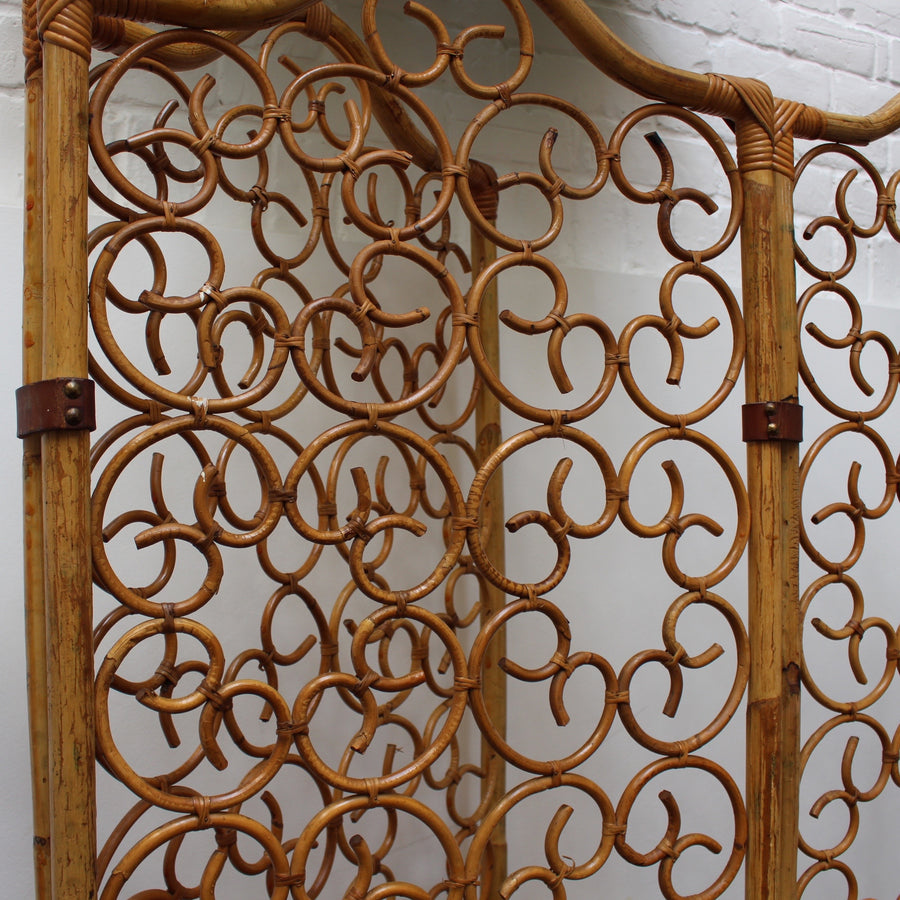French Rattan Room Divider (c. 1960s)