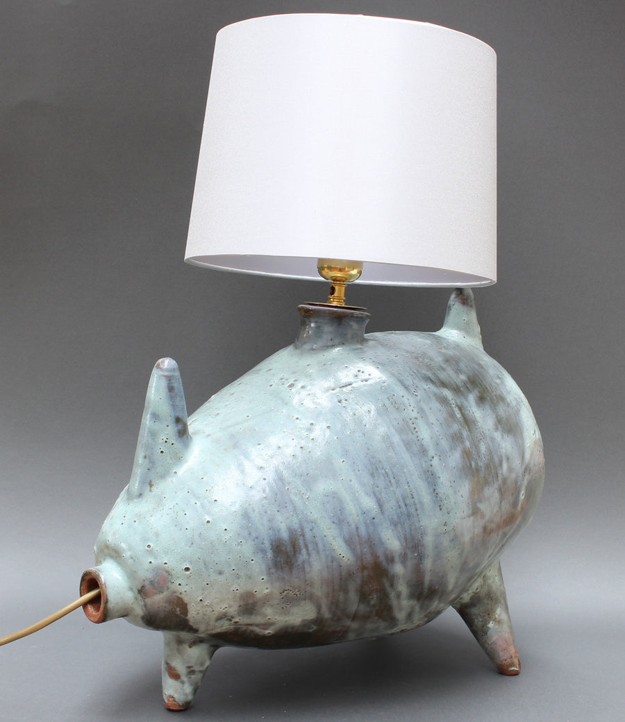 Porcine Ceramic Table Lamp (circa 1960s)