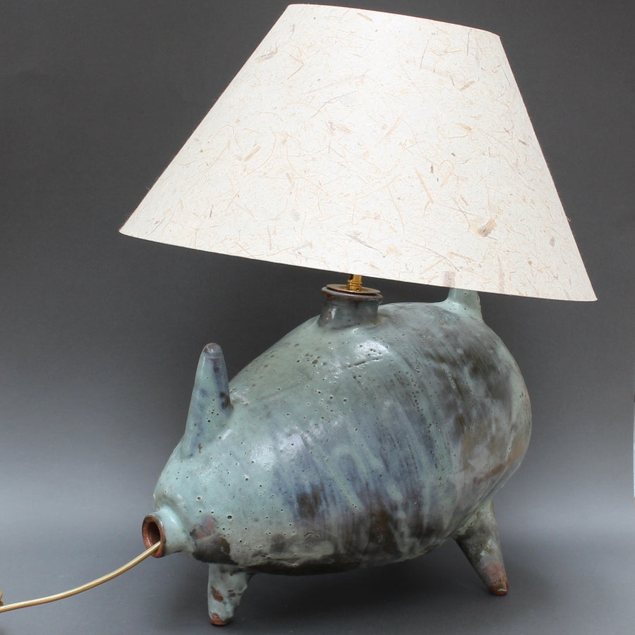 Porcine Ceramic Table Lamp (circa 1960s)