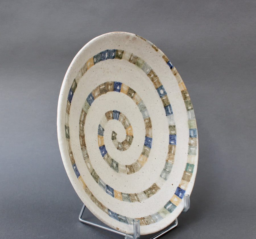 Italian Ceramic Decorative Bowl by Bruno Gambone (circa 1980s)