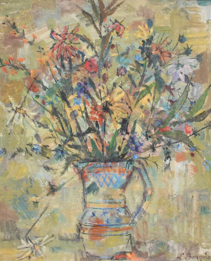 'Floral Bouquet in Pitcher' by Joseph Paul Louis Bergès (circa 1930s)