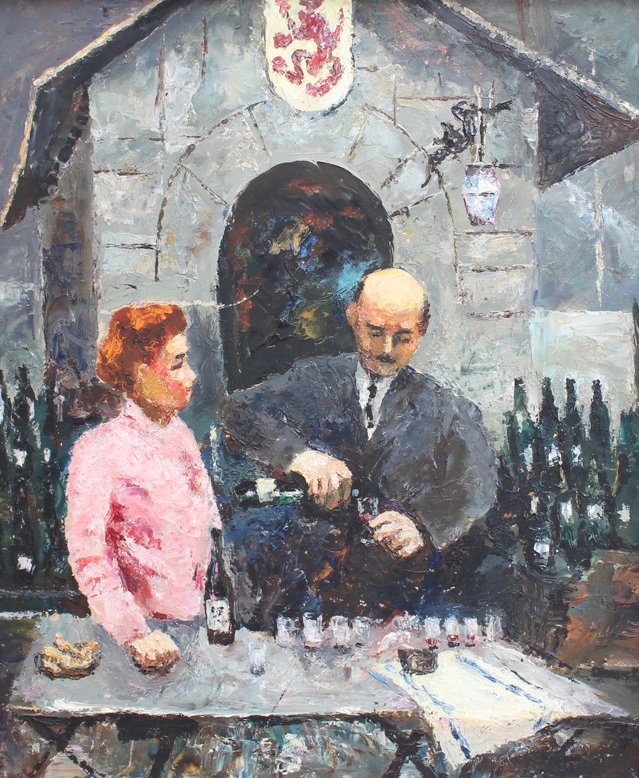 'The Wines of Bergerac at the Paris Fair' by Germaine Nordmann (circa 1960s)