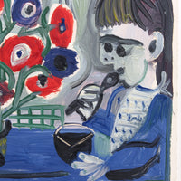 'Boy with Anemones' by Raymond Debiève (1965)