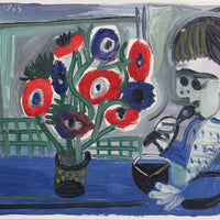 'Boy with Anemones' by Raymond Debiève (1965)