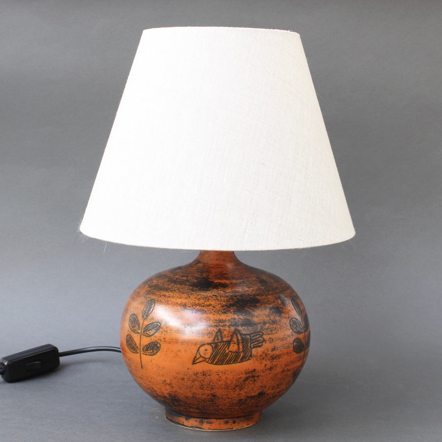 Mid-Century Ceramic Table Lamp by Jacques Blin (circa 1950s)