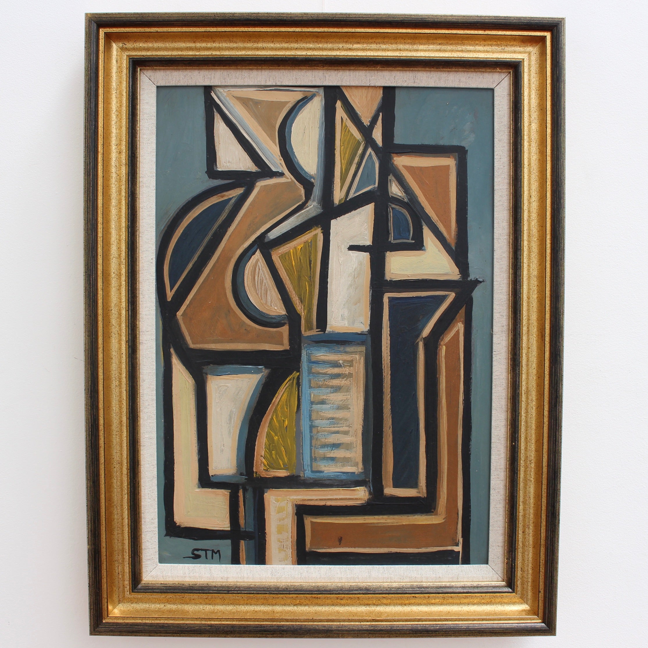 Cubist Composition 'Cubist Composition in Colour' by STM (circa 1960s) – Bureau of ...