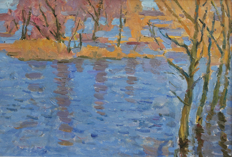 'Autumnal Lake' by Unknown (Circa 1960s)