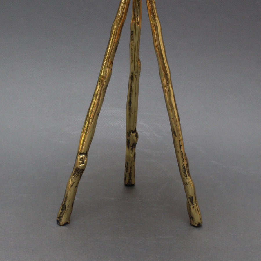 Agate Display Stand on Brass Legs - Large