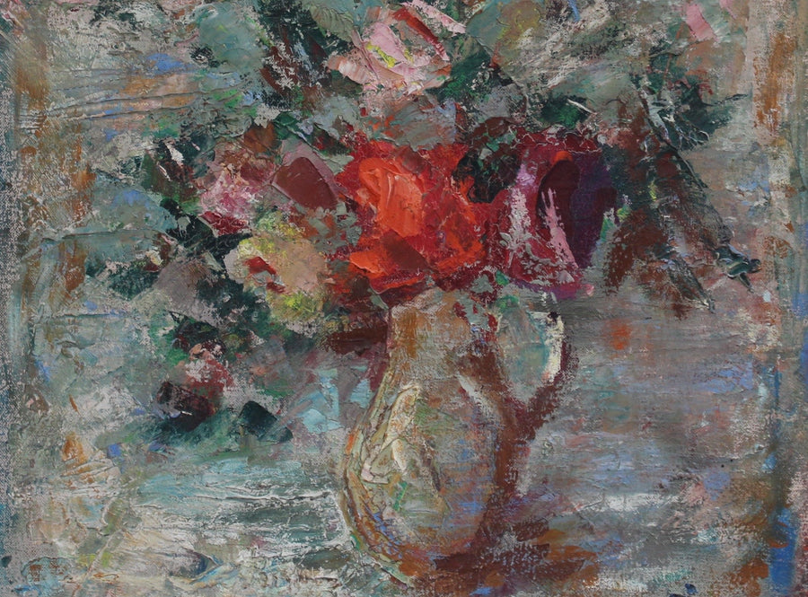 'Bouquet of Flowers in Water Jug' by Lilian E. Whitteker (1969)