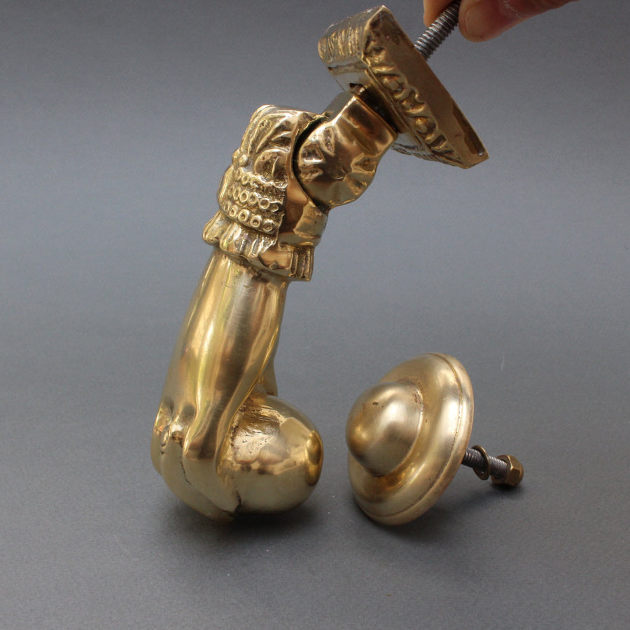 Vintage Brass 'Hand of Fatima' Door Knocker (Circa 1920s)