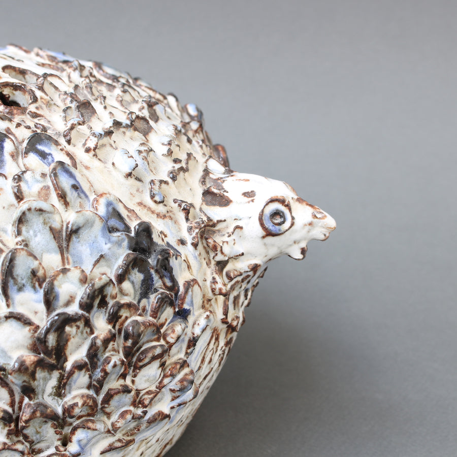 Vintage French Ceramic Bird Flower Vase by Albert Thiry (circa 1970s)