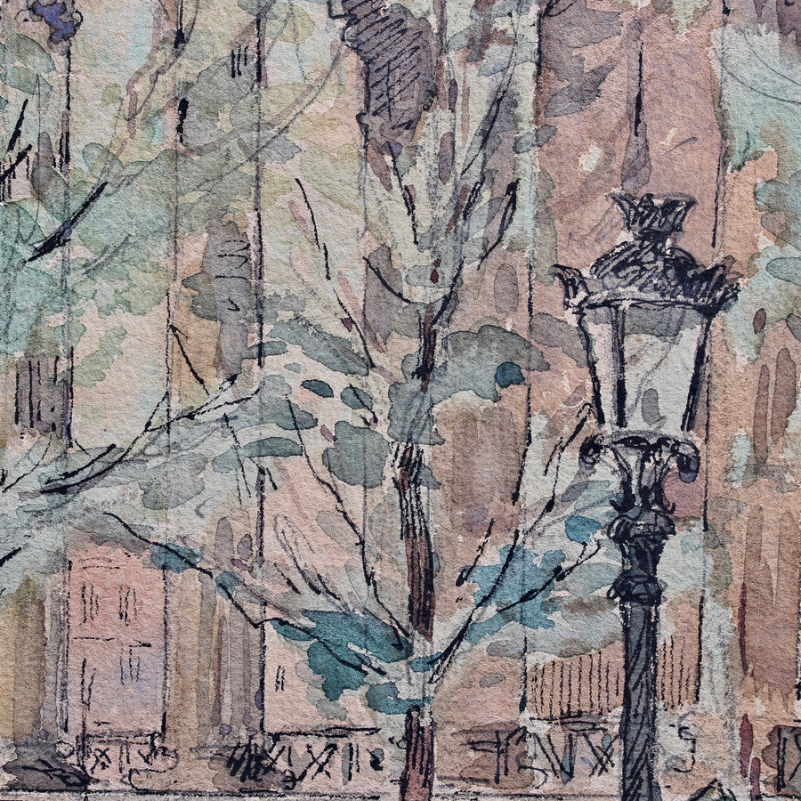 'Flower Seller, Place de la Madeleine - Paris 1890s' (circa 1910 - 1920)