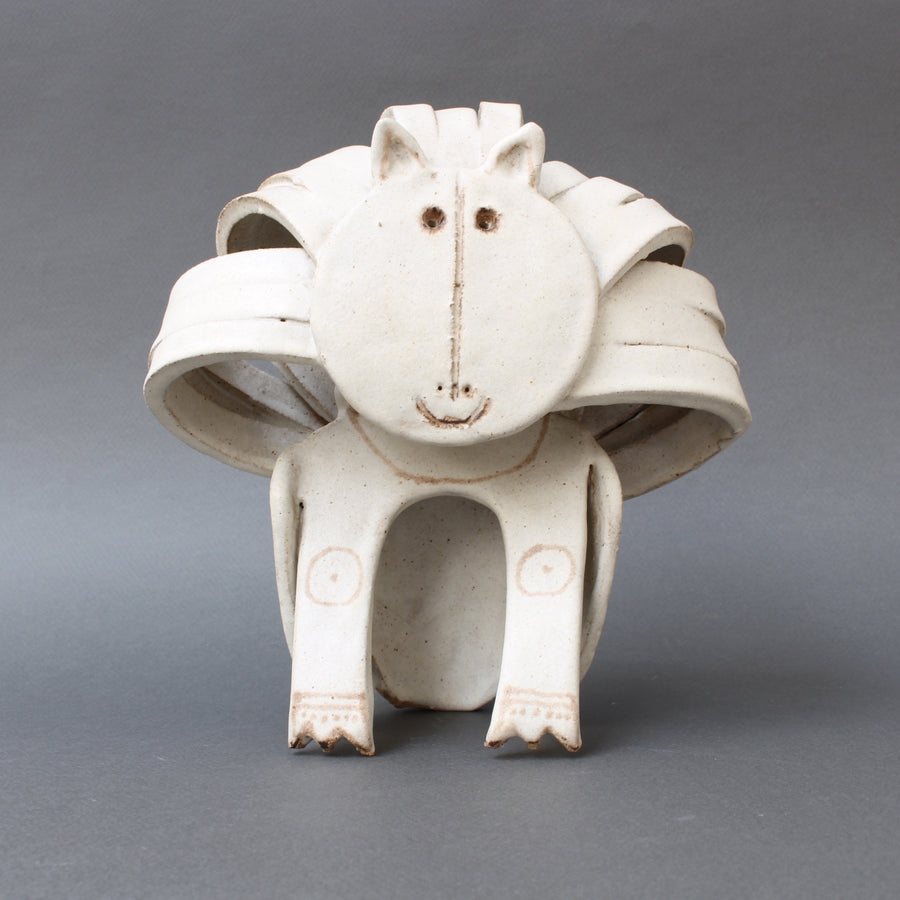 Ceramic Lion Sculpture by Bruno Gambone (Circa 1970s)