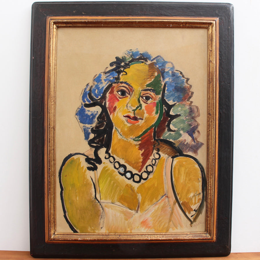 'Woman with Necklace' by Louis Latapie (circa 1930s)