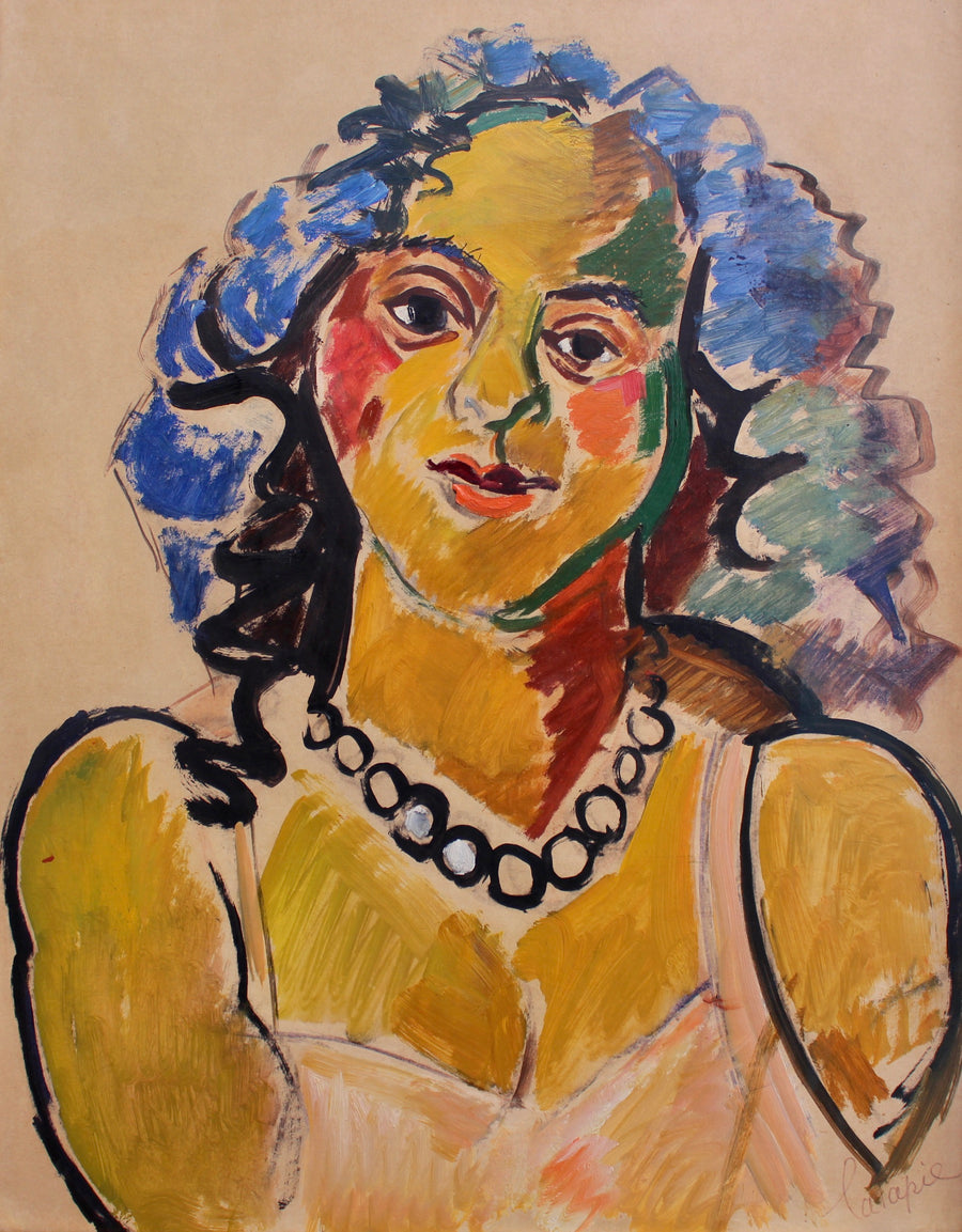 'Woman with Necklace' by Louis Latapie (circa 1930s)