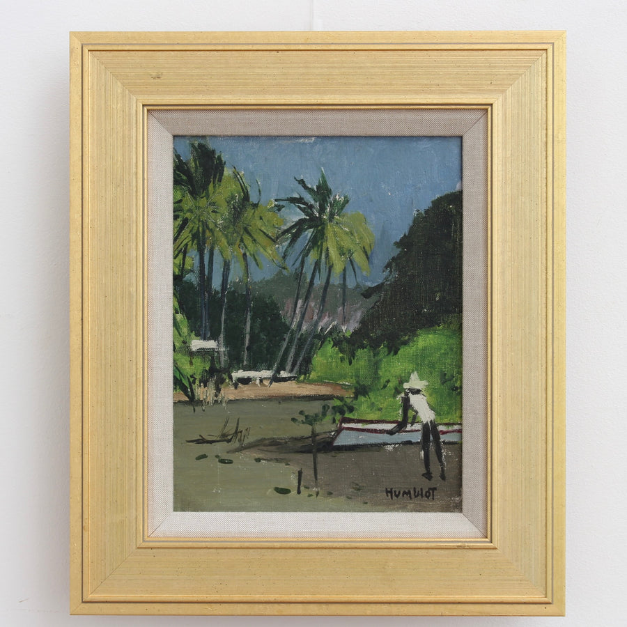 'Dusk on Schoelcher Lagoon Martinique' by Robert Humblot (1959)