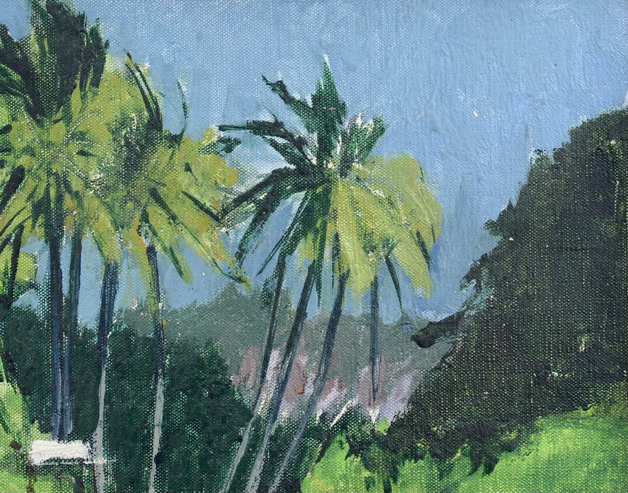 'Dusk on Schoelcher Lagoon Martinique' by Robert Humblot (1959)
